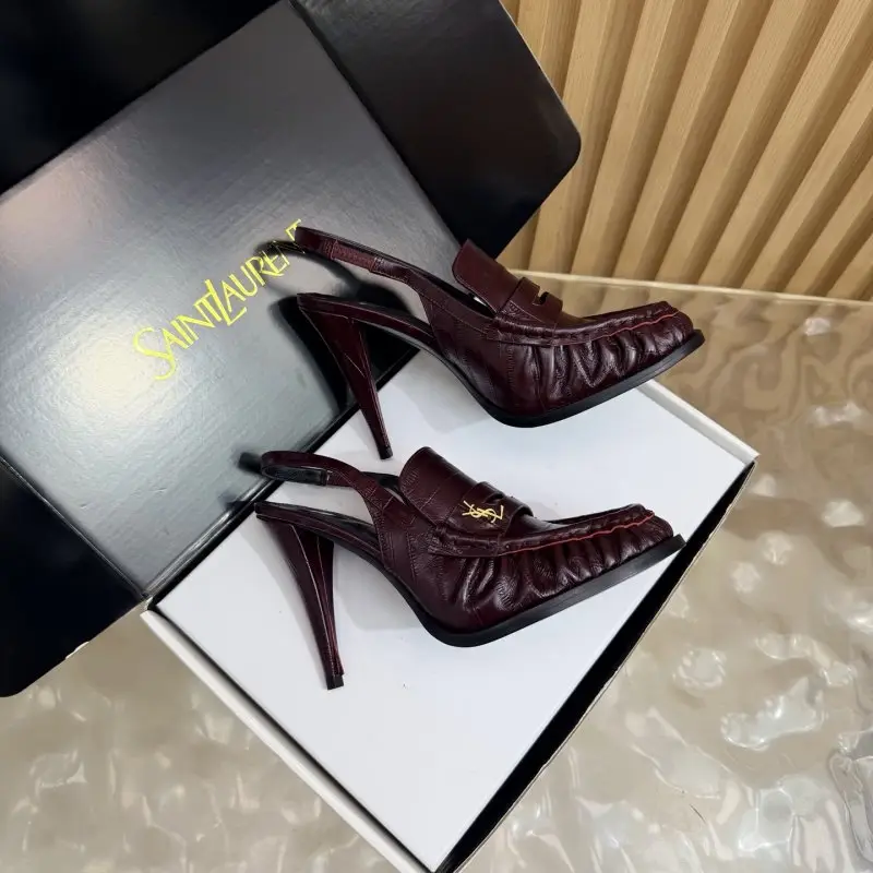 Saint Laurent Лоферы на каблуке YSL LE LOAFER — Фото 3