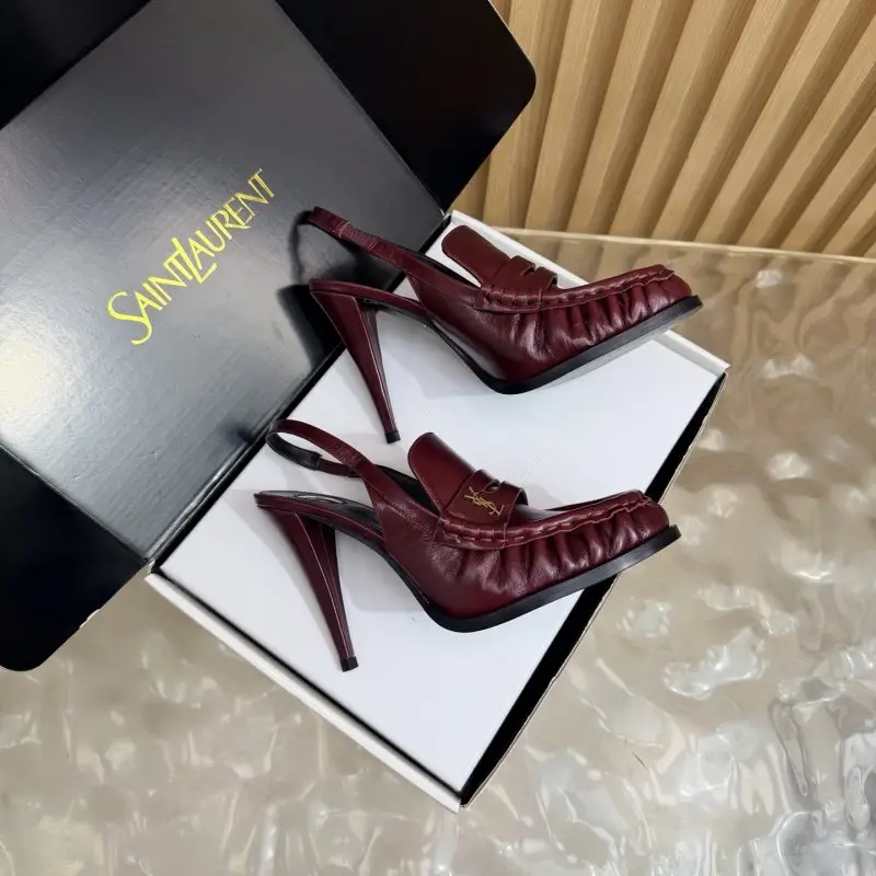 Saint Laurent Лоферы на каблуке YSL LE LOAFER — Фото 3