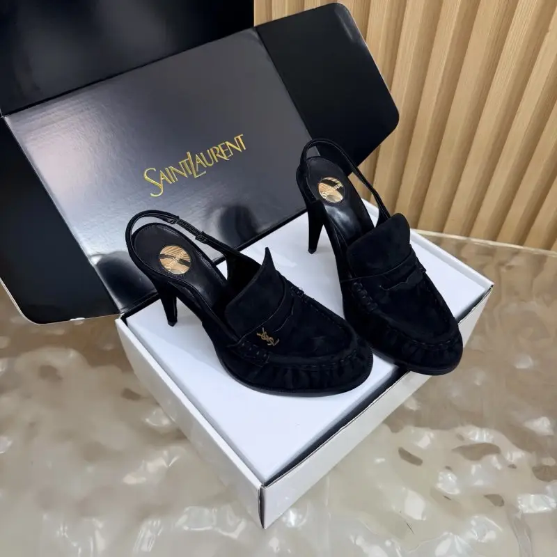 Saint Laurent Лоферы на каблуке YSL LE LOAFER — Фото 3