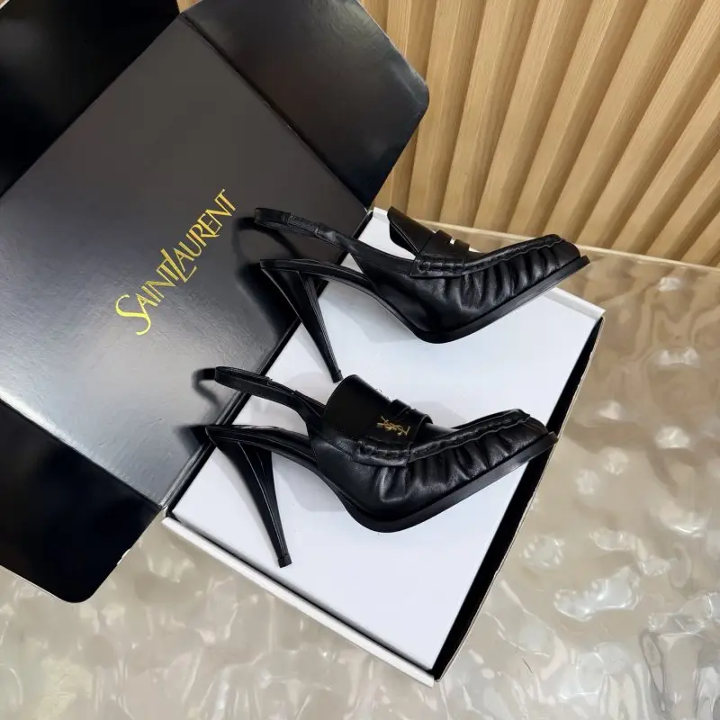 Saint Laurent Лоферы на каблуке YSL LE LOAFER — Фото 3