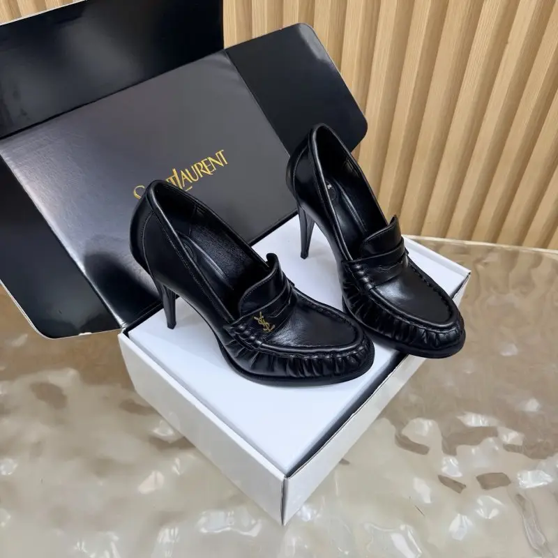 Saint Laurent Лоферы на каблуке YSL LE LOAFER — Фото 3
