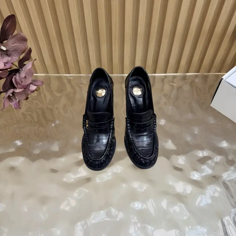 Saint Laurent Лоферы на каблуке YSL LE LOAFER — Фото 4