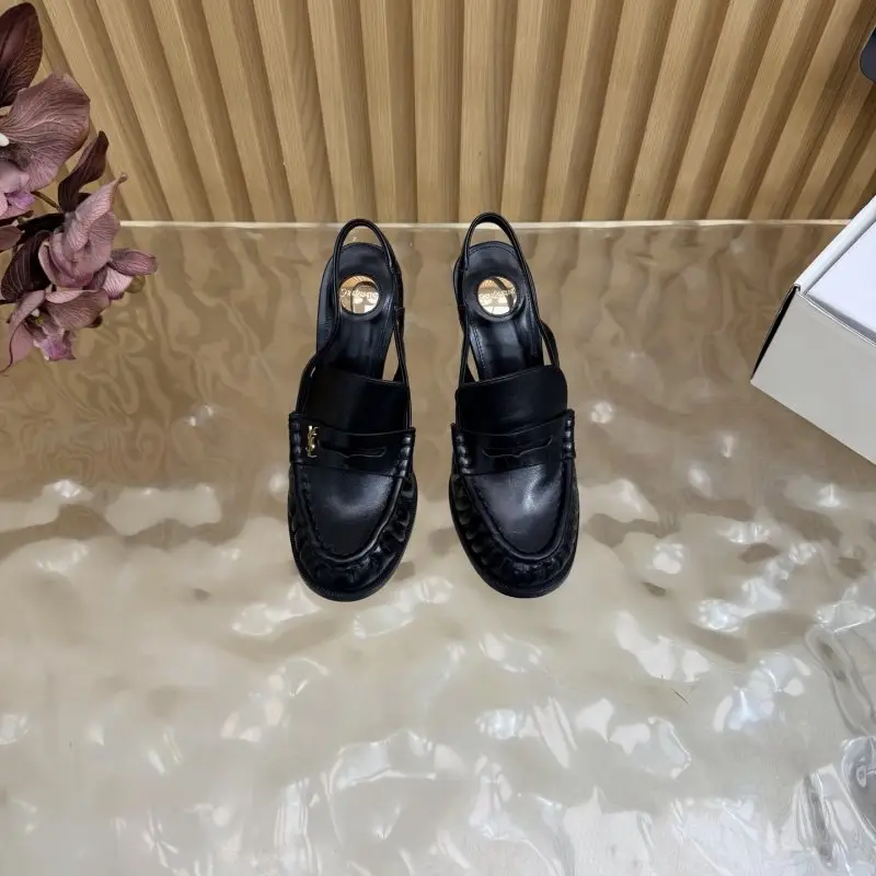 Saint Laurent Лоферы на каблуке YSL LE LOAFER — Фото 4