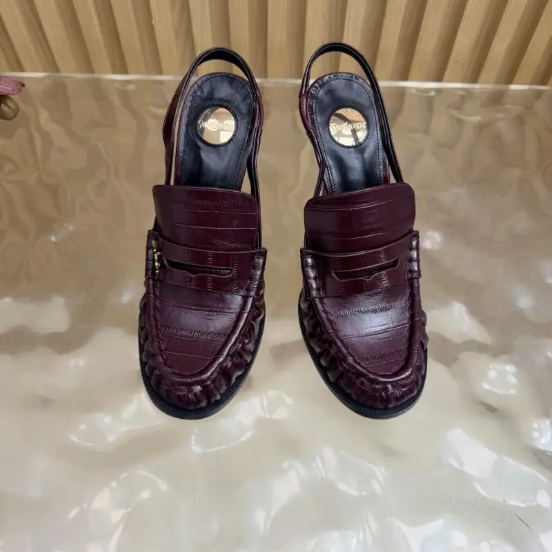 Saint Laurent Лоферы на каблуке YSL LE LOAFER — Фото 5