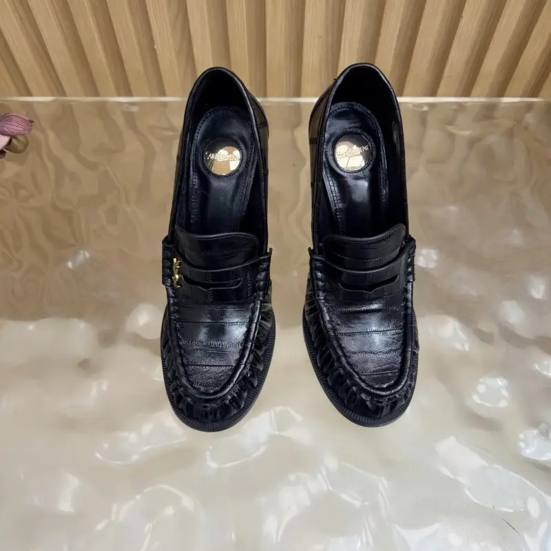 Saint Laurent Лоферы на каблуке YSL LE LOAFER — Фото 5