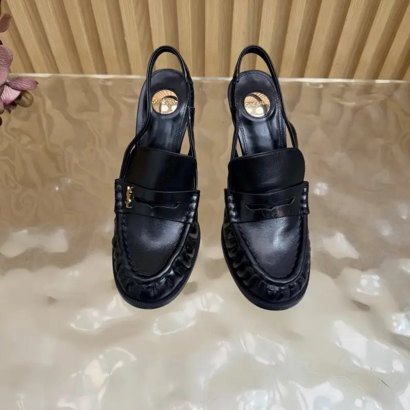 Saint Laurent Лоферы на каблуке YSL LE LOAFER — Фото 5