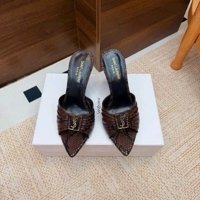 Saint Laurent Босоніжки на високому підборах — Фото 5
