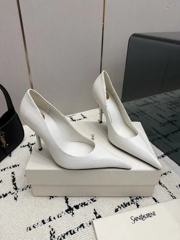 Saint Laurent Туфли лодочки на высоком каблуке — Фото 3