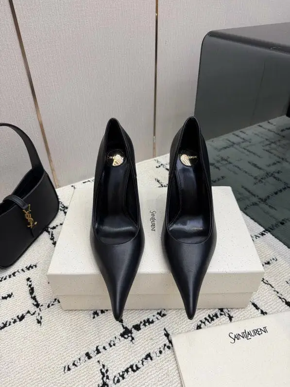 Saint Laurent Туфли лодочки на высоком каблуке — Фото 3