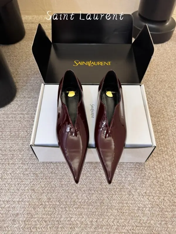 Saint Laurent Туфлі мері-джейн з гострим носком — Фото 2