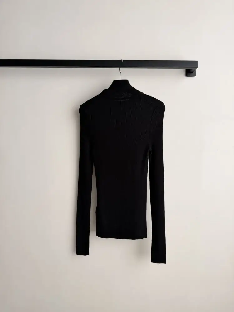 Saint Laurent Silk turtleneck, base layer — Photo 2