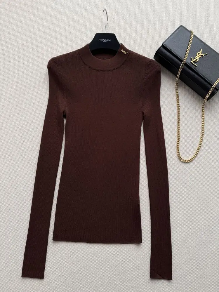 Saint Laurent Шовкова водолазка, базовий шар — Фото 3