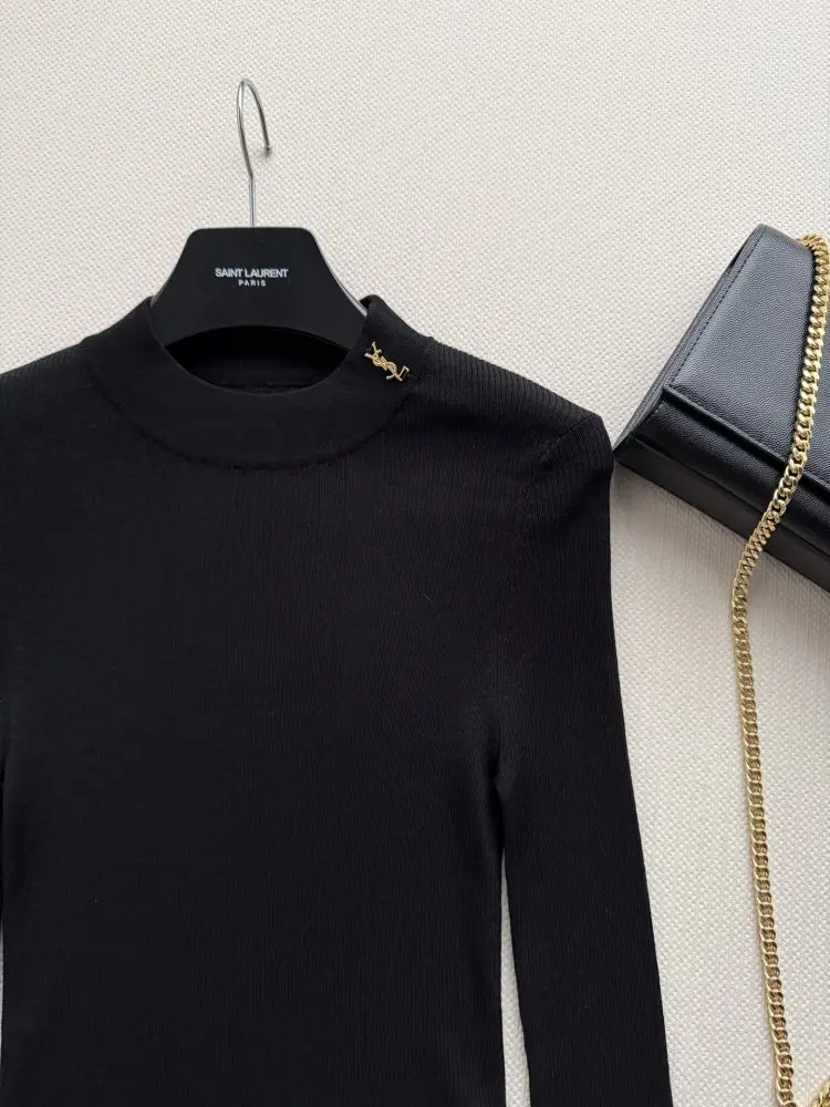 Saint Laurent Silk turtleneck, base layer — Photo 4