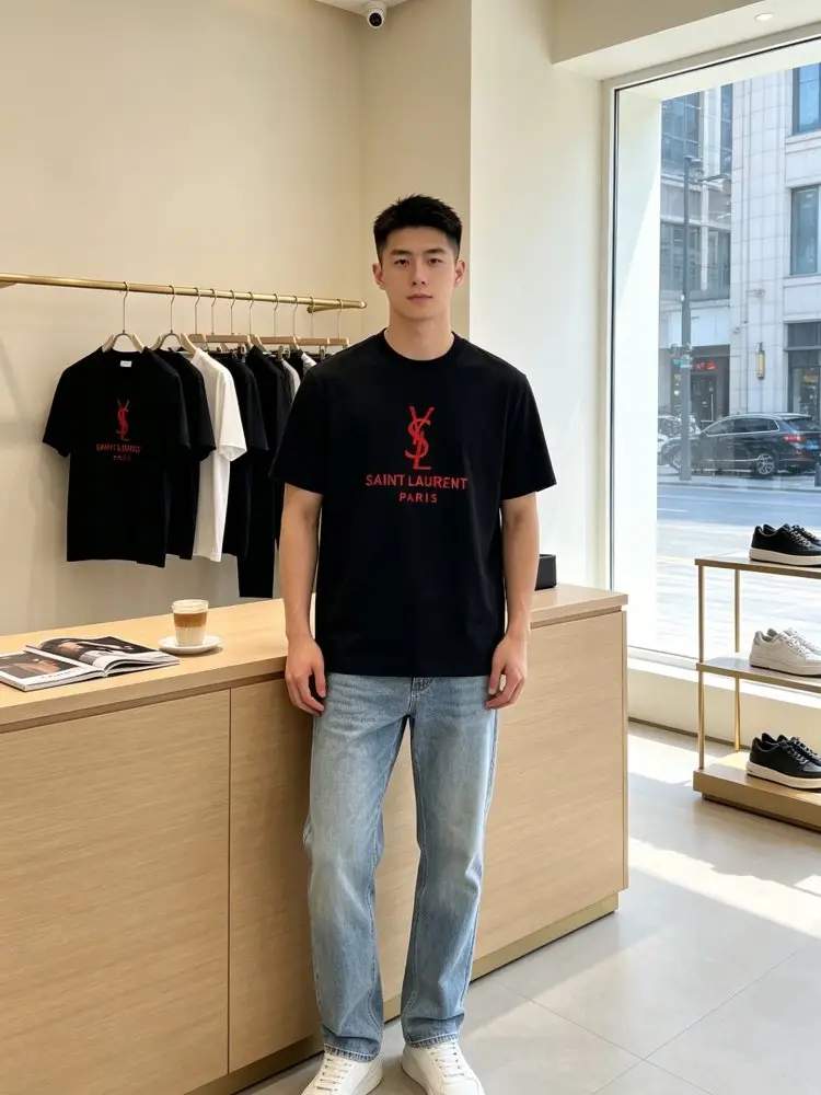 Saint Laurent T-shirt men's — Photo 3