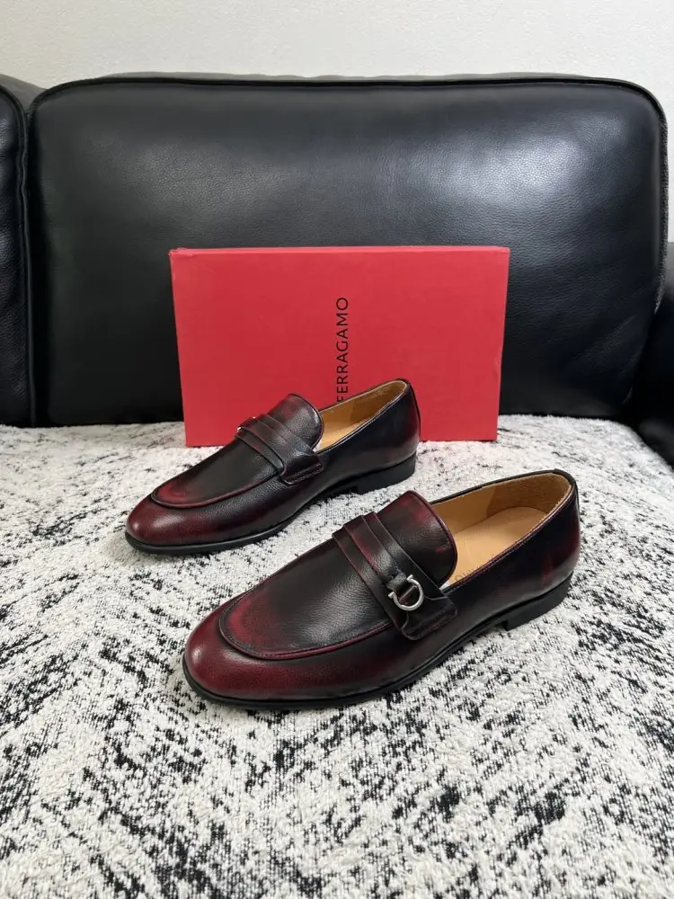 Salvatore Ferragamo Туфли лоферы мужские — Фото 2