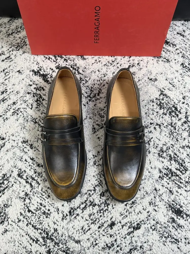 Salvatore Ferragamo Туфли лоферы мужские — Фото 3