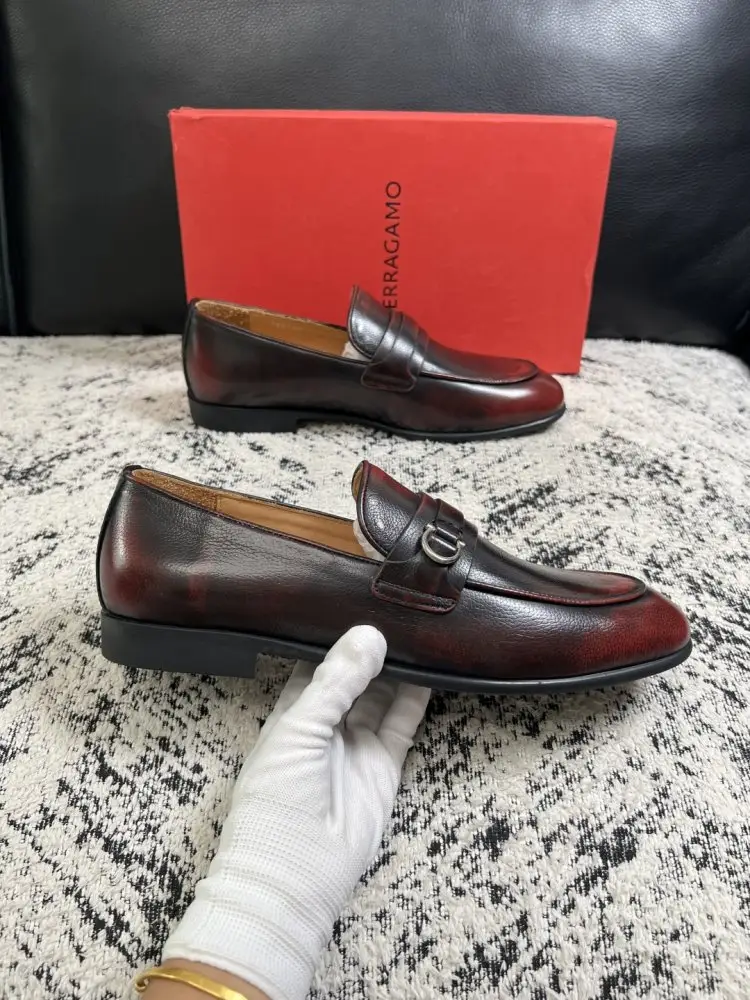 Salvatore Ferragamo Туфли лоферы мужские — Фото 4