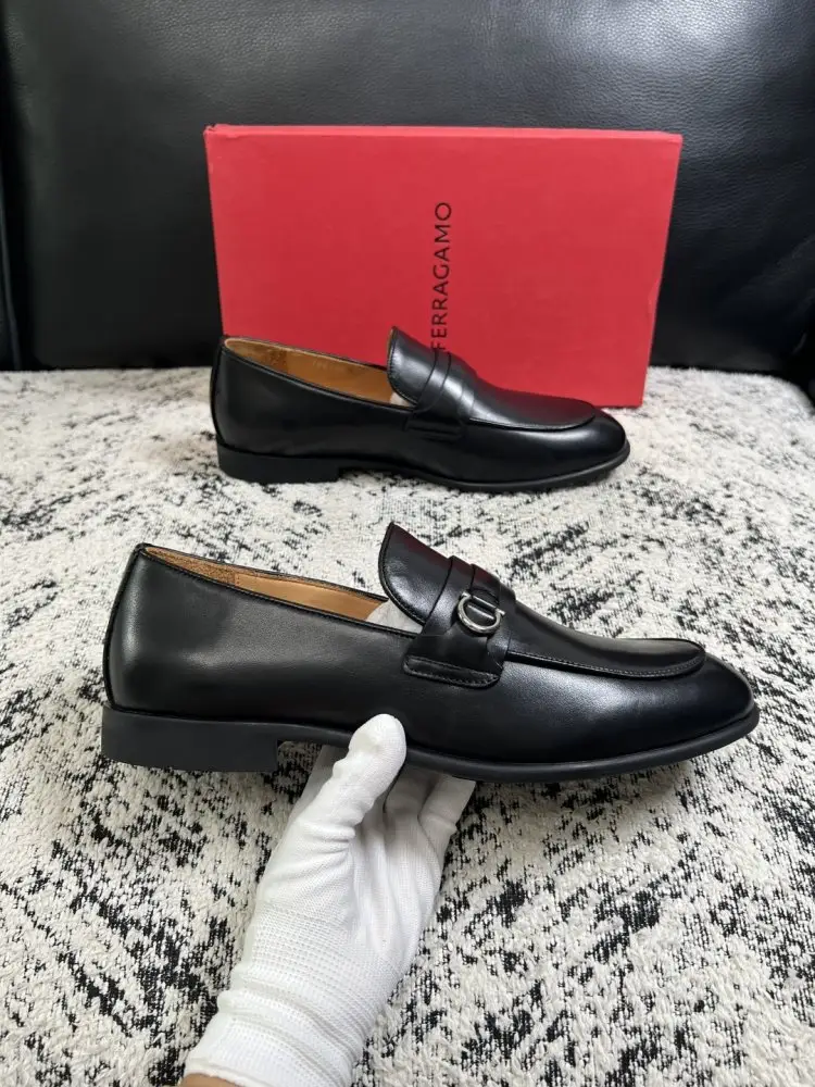 Salvatore Ferragamo Туфли лоферы мужские — Фото 4