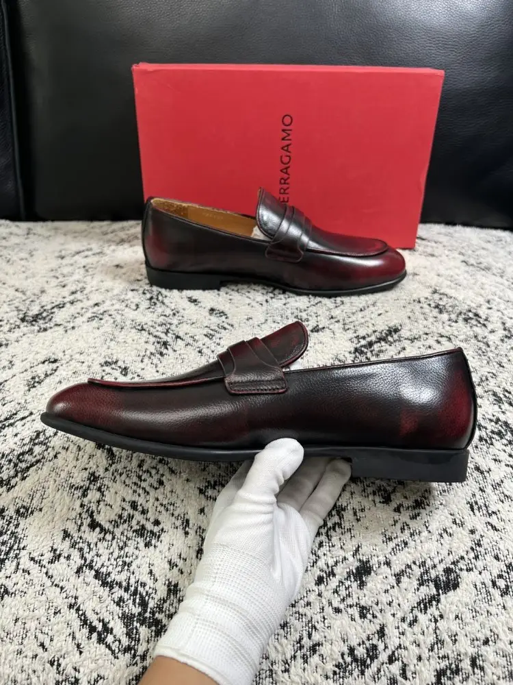 Salvatore Ferragamo Туфли лоферы мужские — Фото 5