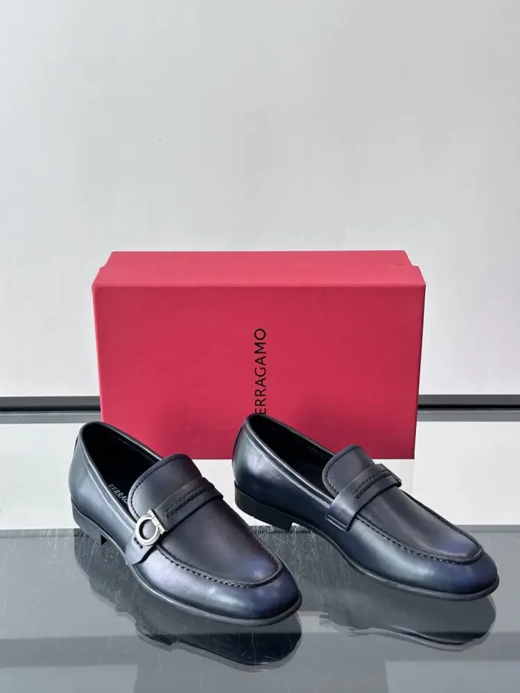 Salvatore Ferragamo Туфли лоферы мужские — Фото 5