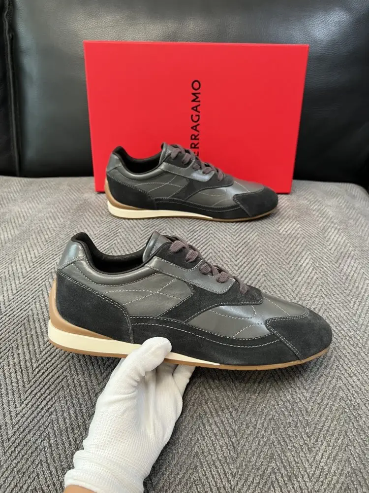 Salvatore Ferragamo Кеды мужские — Фото 4