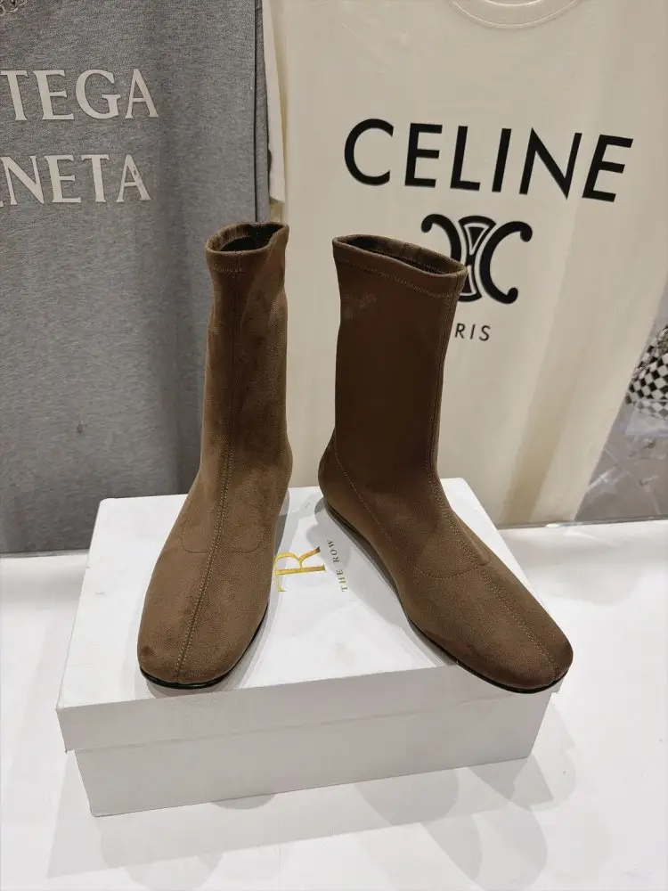 THE ROW Boots women's Chelsea Mid-Calf Boots — Photo 2