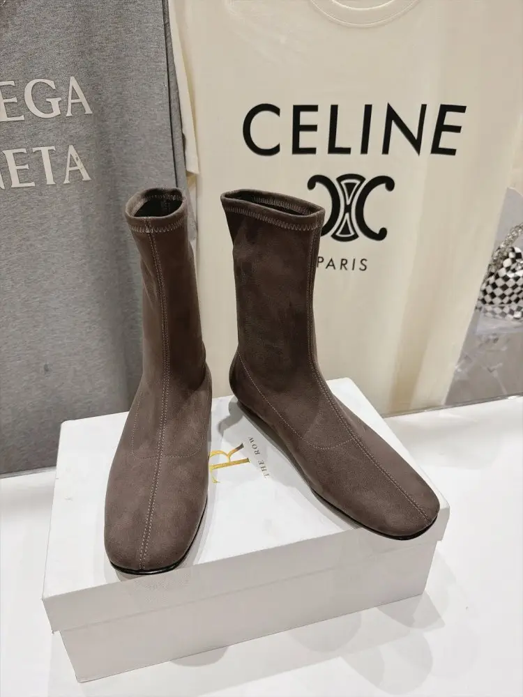 THE ROW Boots women's Chelsea Mid-Calf Boots — Photo 2