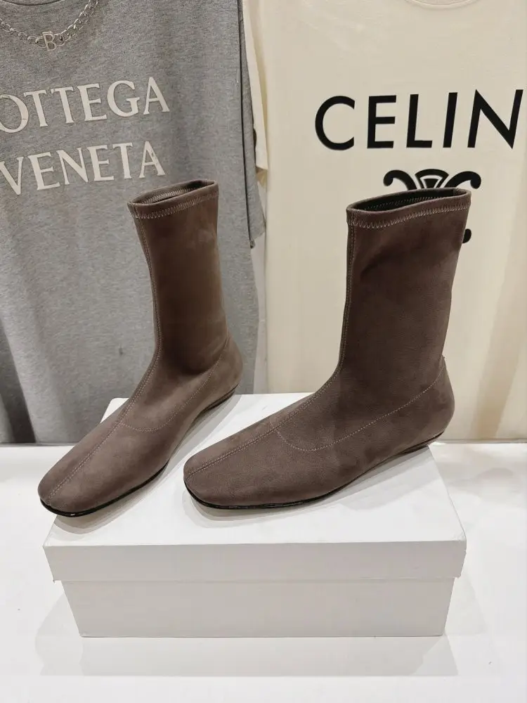 THE ROW Boots women's Chelsea Mid-Calf Boots — Photo 4