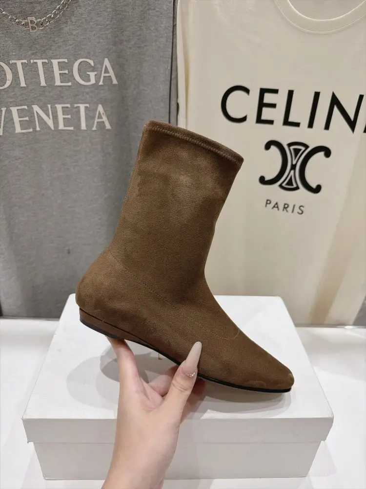 THE ROW Boots women's Chelsea Mid-Calf Boots — Photo 5