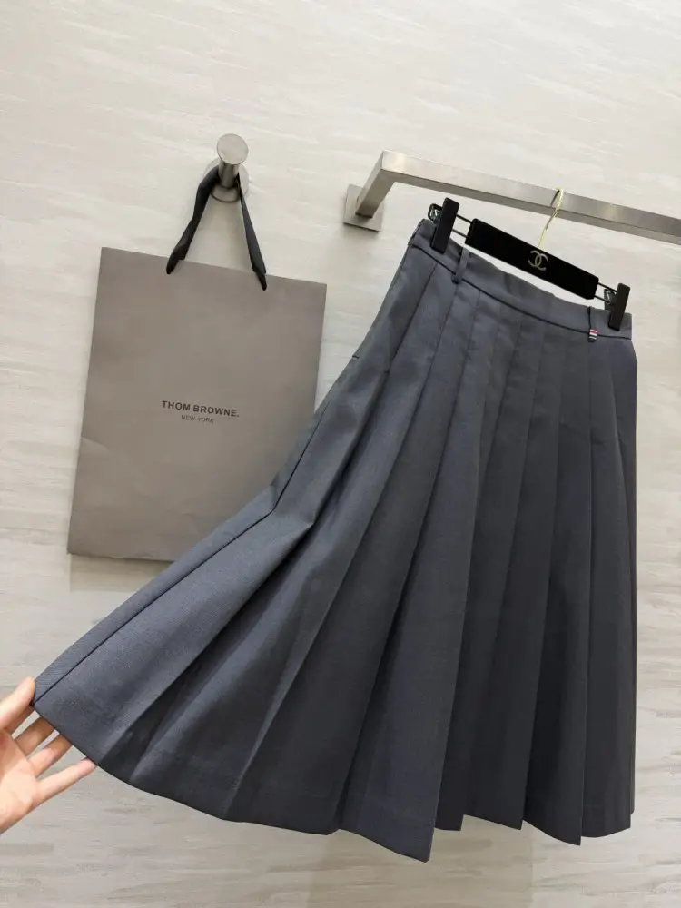 Thom Browne Плісирована спідниця-міді — Фото 3