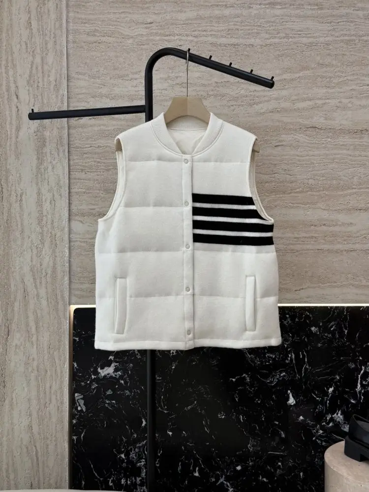 Thom Browne — Vest on feathers women's