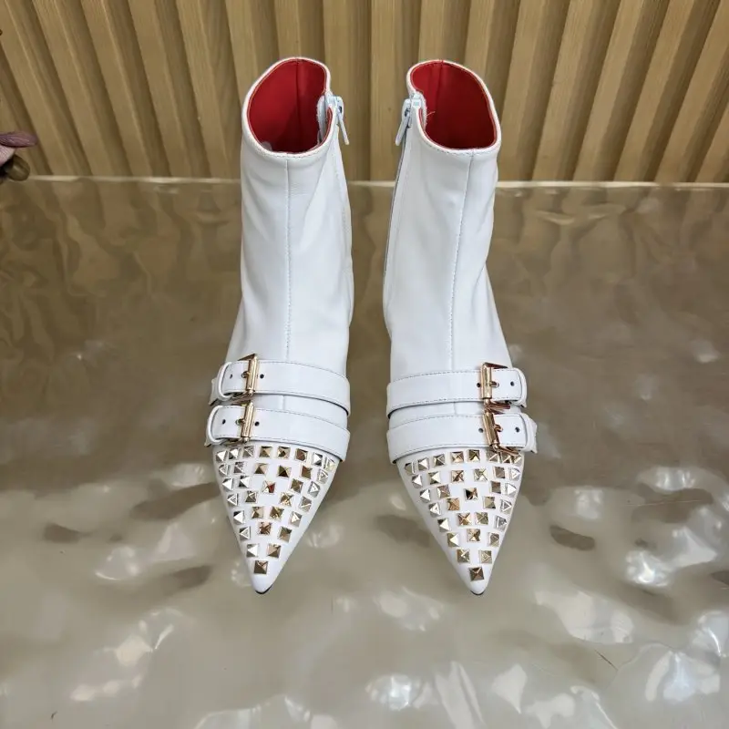 Valentino Ботильоны с острым носком и заклепками — Фото 5