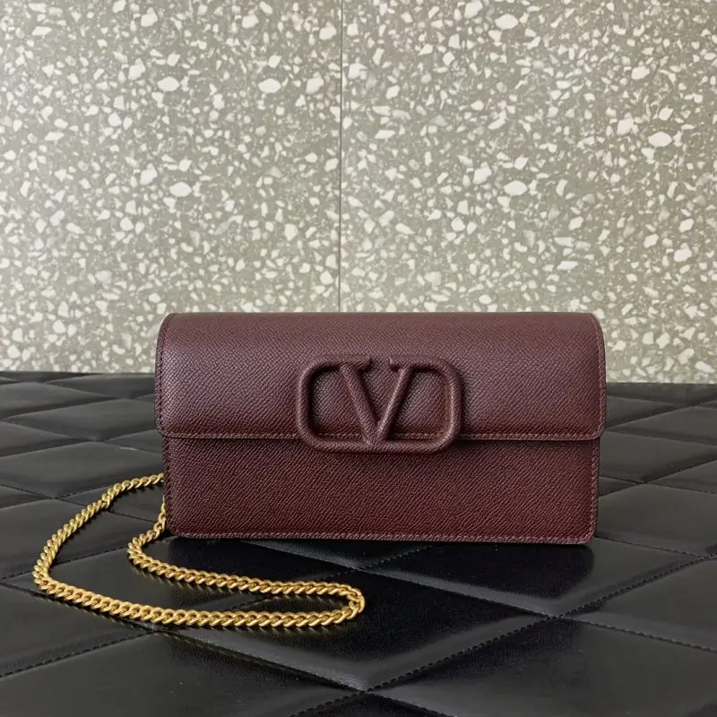 Valentino — Сумочка клатч 20 см шкіряна жіноча
