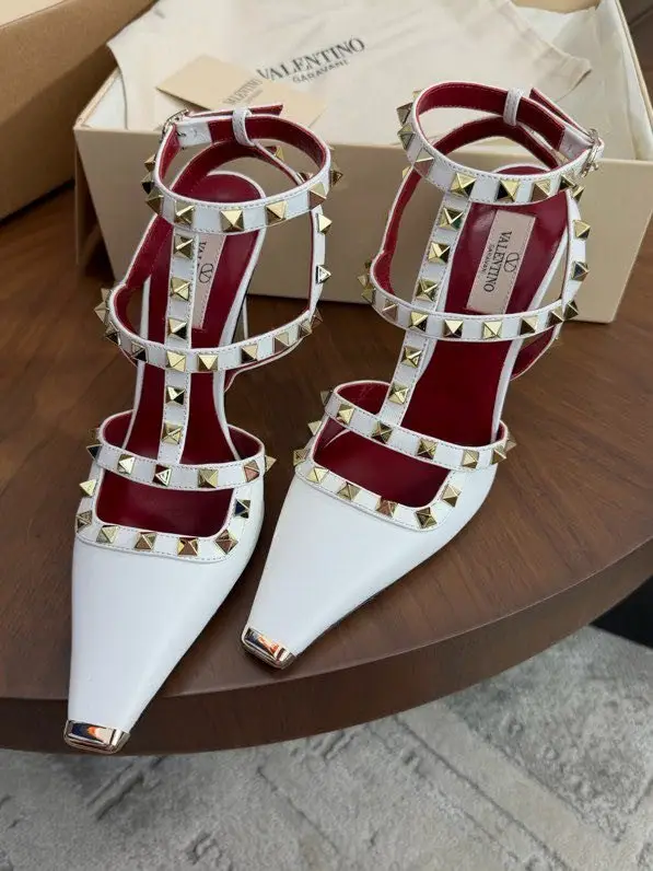 Valentino Туфлі з заклепками на високому підборах — Фото 5