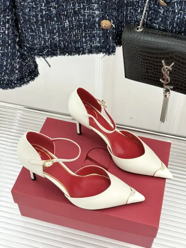 Valentino Туфлі на високому підборах з гострим носком — Фото 3