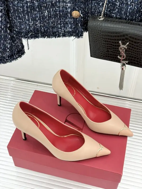 Valentino Туфли на высоком каблуке с острым носком — Фото 3