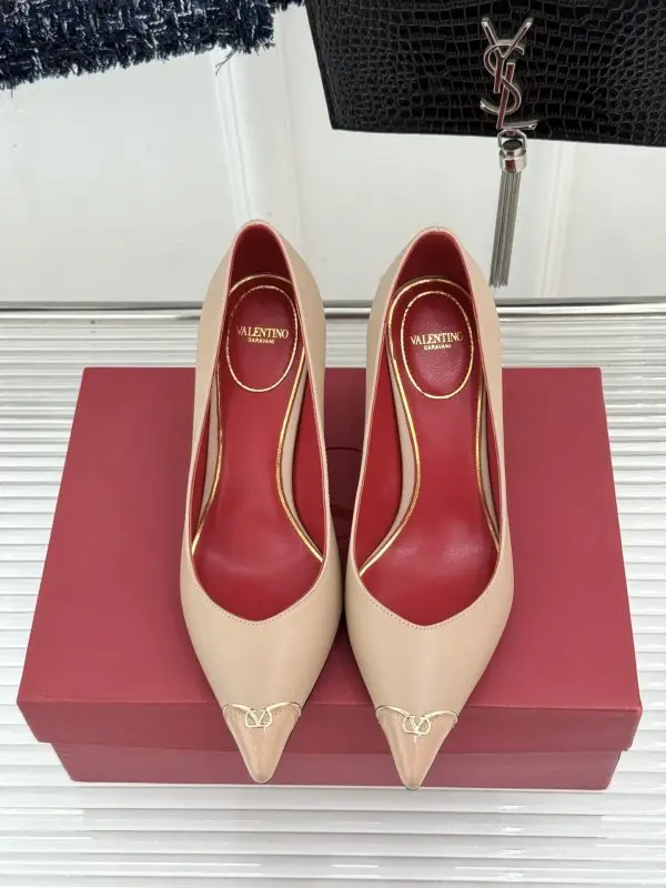 Valentino Туфли на высоком каблуке с острым носком — Фото 4