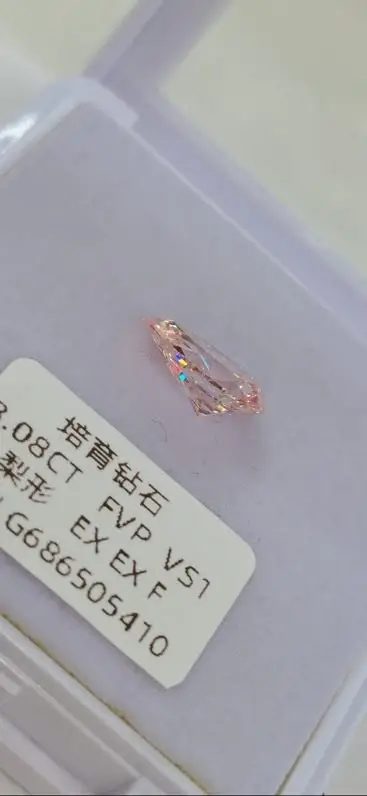 Van Cleef Розовый грушевидный бриллиант класса VS1 — Фото 5