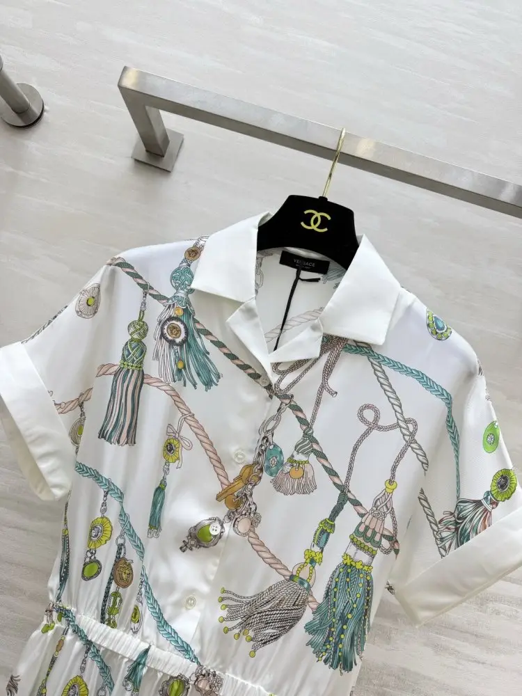 Versace Платье шелковое — Фото 4