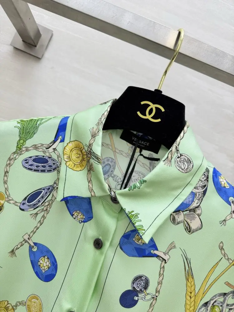 Versace Шовкова сорочка жіноча — Фото 4