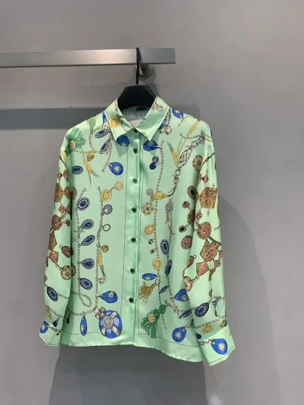 Versace — Жіноча шовкова сорочка