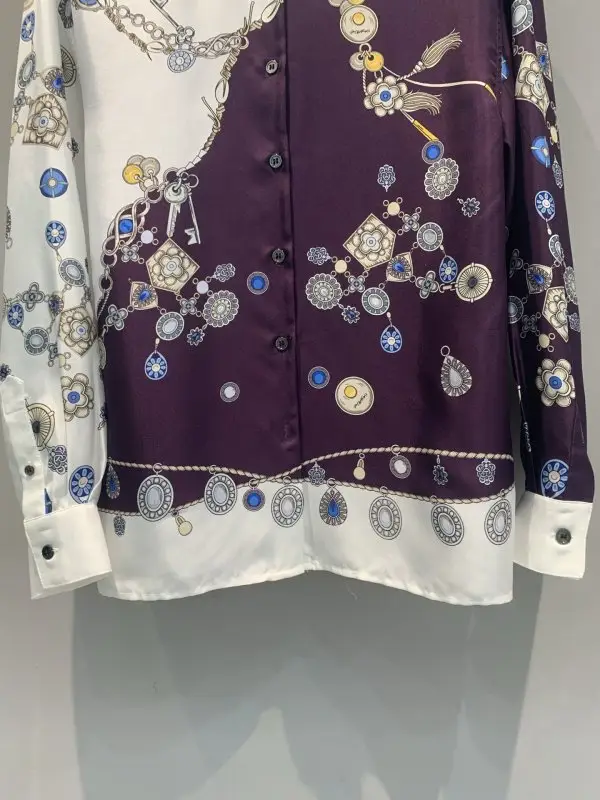 Versace Жіноча шовкова сорочка — Фото 3