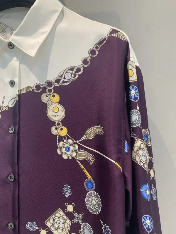 Versace Жіноча шовкова сорочка — Фото 4