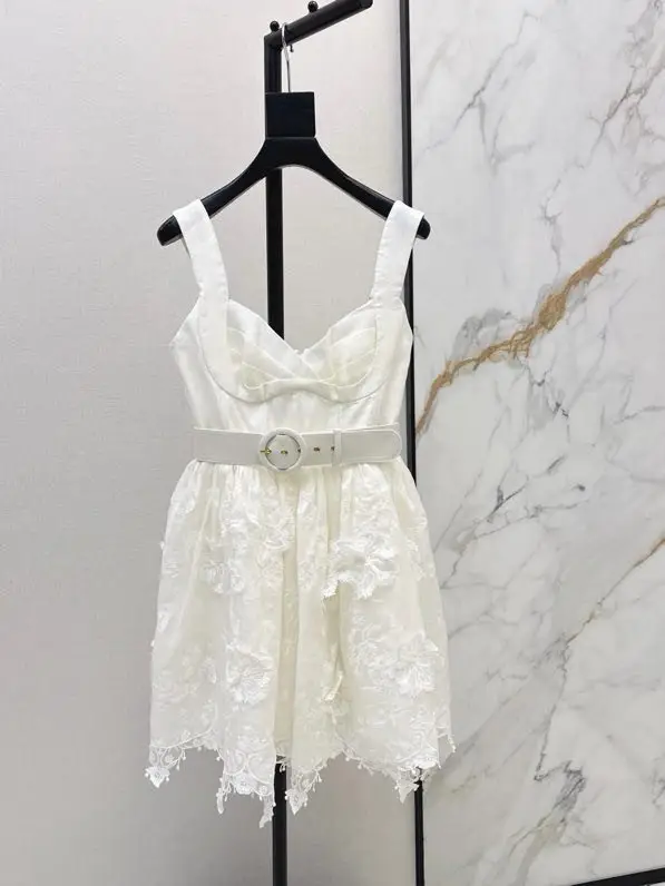 Zimmermann — Белое платье с поясом